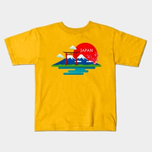 Japanese Landscape Kids T-Shirt